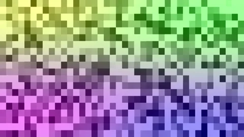 Pixelated gradient pattern. Multicolored abstract pixel moving background Stock Footage 327679678