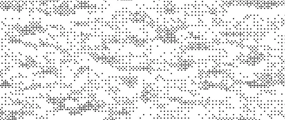 Pixelated grain texture bitmap. Dither grunge background. Abstract dotted Stock Illustration