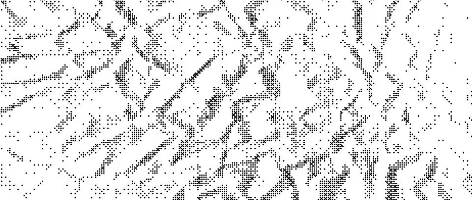 Pixelated grained wrinkled texture bitmap. Dither grunge crumpled background Stock Illustration