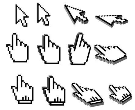 Pixelated graphics Stock Illustration