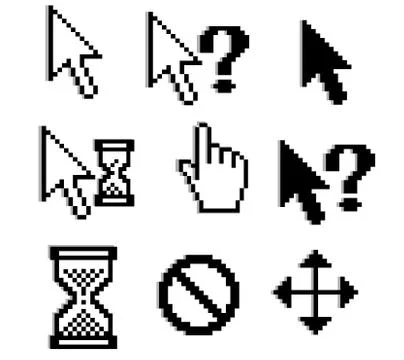 Pixelated graphics 스톡 일러스트