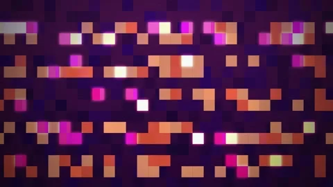 Pixelated grid flickering square pixels seamless loop motion Stock Footage 344632898