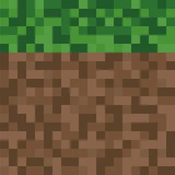 Pixelated Ground Background. Stock Illustration