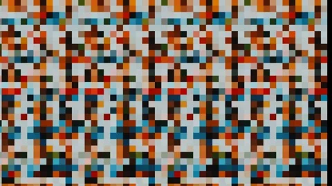 Pixelated Mosaic Pattern Animation Clip 库存影片 331667628