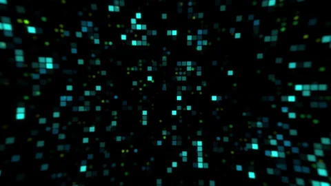 Pixelated motion graphic. Hi-Tech abstract pixel moving background Stock-Footage 327679600