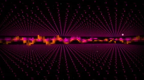 Pixelated Musical Graph HD Stock Footage