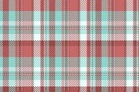 Pixelated plaid pattern in earth tones and blues. Seamless, classic and versa Stock Illustration