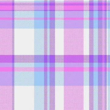 Pixelated plaid pattern in pastel hues. Textile design, fabric sample, wallpa Illustrazione stock