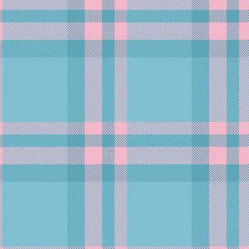 Pixelated plaid pattern in pastel shades. A retro, 8bit style design, useful  Illustrazione stock