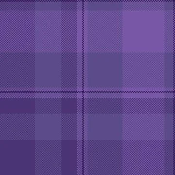 Pixelated plaid pattern in shades of purple. Ideal for backgrounds, textures, 스톡 일러스트