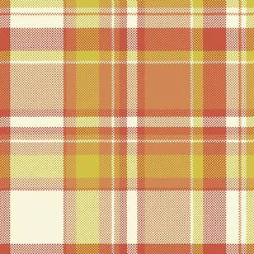 Pixelated plaid pattern in warm tones. A versatile, seamless texture for back Stock Illustration