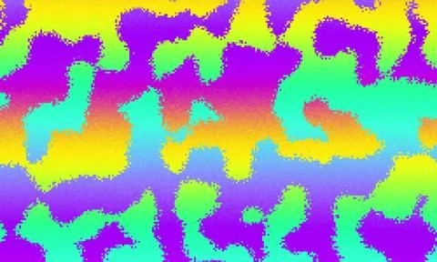 Pixelated psychedelic background. Moire overlapping effect. Vector image. Glitch Ilustración de archivo
