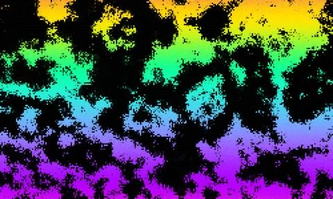 Pixelated psychedelic background. Moire overlapping effect. Vector image. Illustrazione stock