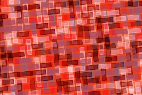 Pixelated red mosaic pattern with various shades and textures Stock Photos