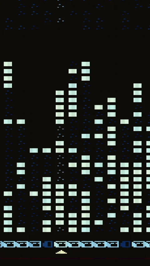 Pixelated retro computer interface scrolling through files Stock Footage 346543729