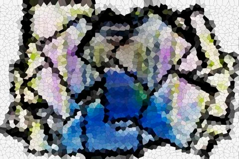 Pixelated squares Stock Illustration