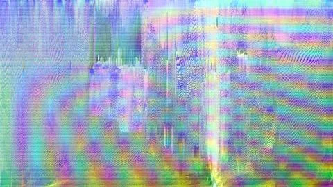 Pixelated surface tv or computer screen, 3d color overlay Stock Illustration