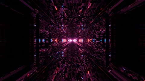 Pixelated theme space floor dynamic Stock Footage 160540179