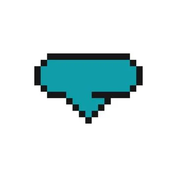 Pixelated thumbs down sign expressing disapproval Stock Illustration
