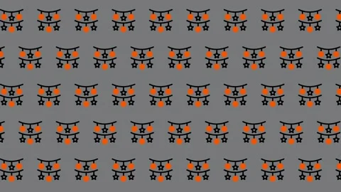 Pixelated Torii Gates Pattern - A Seamless Background Design. Stock Footage 325381651