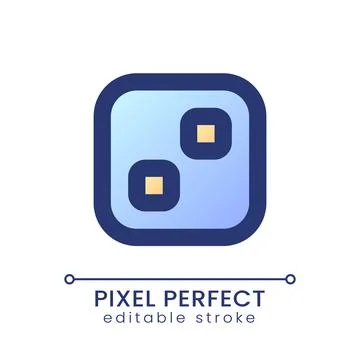 Pixelated transition effect gradient fill ui icon Stock Illustration
