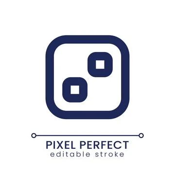 Pixelated transition effect linear ui icon Stock Illustration