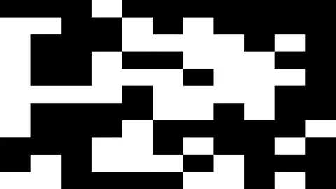 Pixelated transition pattern block animation isolated on white background 库存影片 333196792