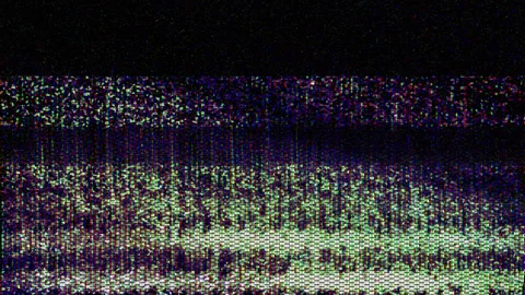 Pixelated TV Distortion Transitions Stock Footage 292633222