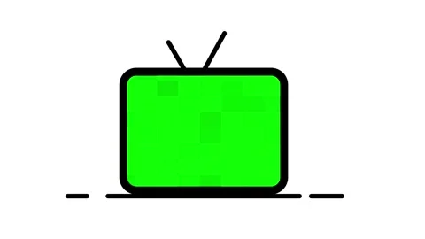 Pixelated TV Screen Stock Footage 335623991