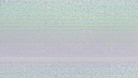 Pixelated TV screen glitch animation, television interference effect Stock Footage