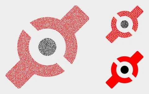 Pixelated Vector Artificial Joint Icons Illustrazione stock