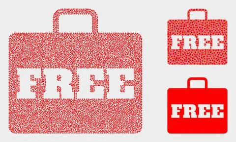 Pixelated Vector Free Case Icons Illustrazione stock