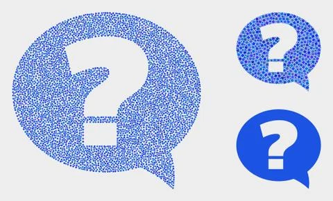 Pixelated Vector Question Icons Ilustración de archivo