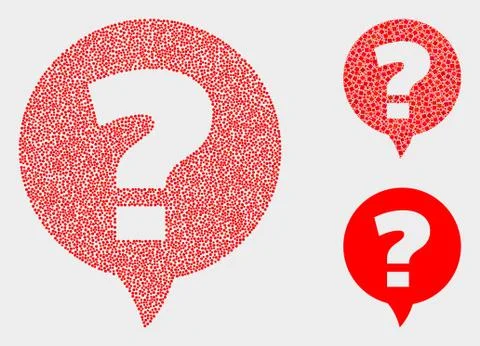 Pixelated Vector Question Icons Ilustración de archivo