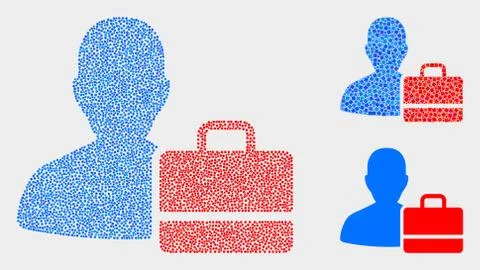 Pixelated Vector User Case Icons Illustrazione stock