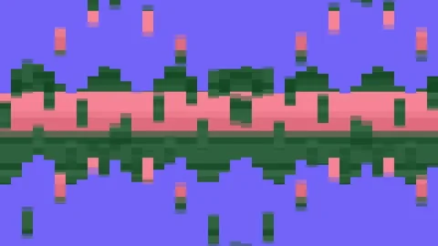 Pixelated Waves 5 Stock Footage 252097512