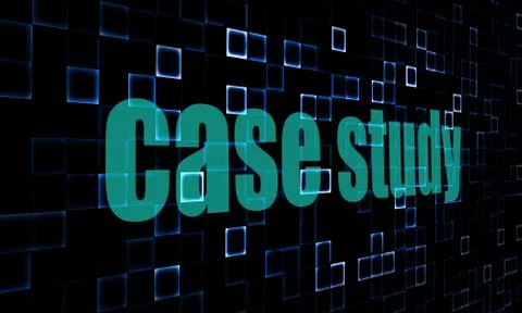 Pixelated words case study on digital background 스톡 일러스트