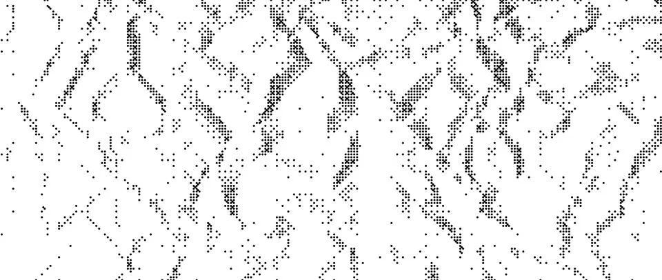 Pixelated wrinkled grained texture bitmap. Dither grunge crumpled background Stock Illustration