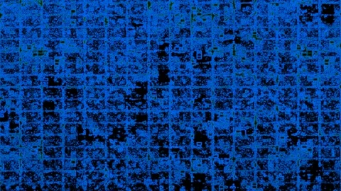 Pixelation Over Grid - Motion Graphic Glitch Grid Pattern Tile Stock Footage 302116942
