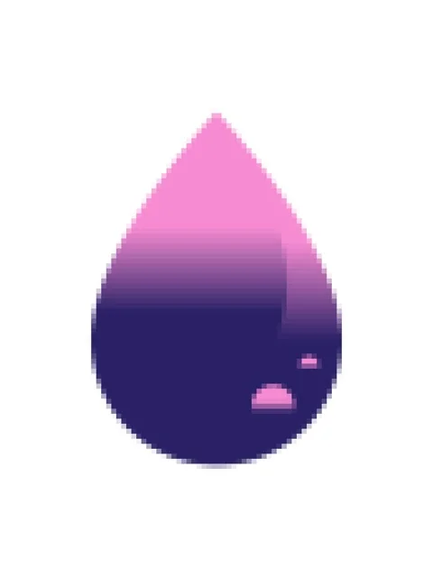Pixelize effect animation of a blood drop graphic vector illustration icon Stock Footage 324475693