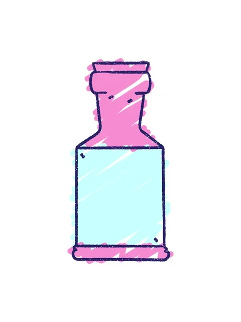 Pixelize effect animation of Bottle Chalk Drawing Vídeos de archivo 324230728