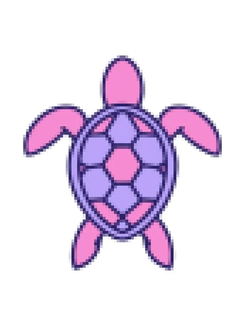 Pixelize effect animation of brazilian turtle shown from above drawing Stock Footage 324220797