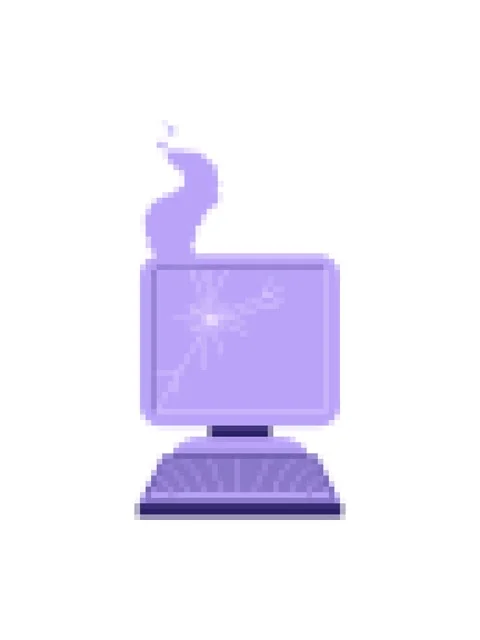 Pixelize effect animation of broken computer graphic vector illustration Stock Footage 324482887