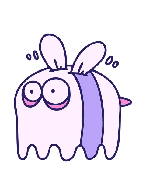 Pixelize effect animation of cartoon of a bee dressed as a ghost for hallowee Stock Footage 324401252