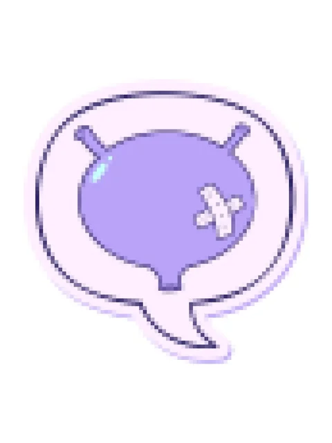 Pixelize effect animation of cartoon bladder with speech bubble sticker Stock Footage 324206356