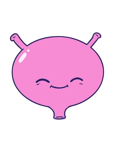 Pixelize effect animation of cartoon bladder doodle drawing Stock Footage 324341546