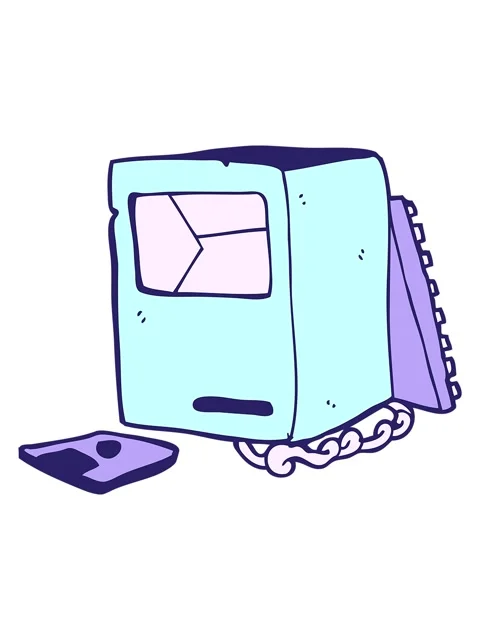 Pixelize effect animation of cartoon broken old computer Stock Footage 324098813