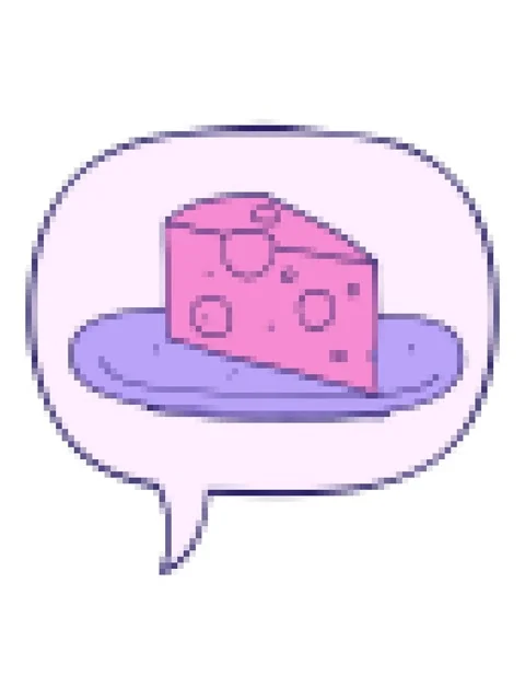 Pixelize effect animation of cartoon cheese with speech bubble Stock Footage 324363588