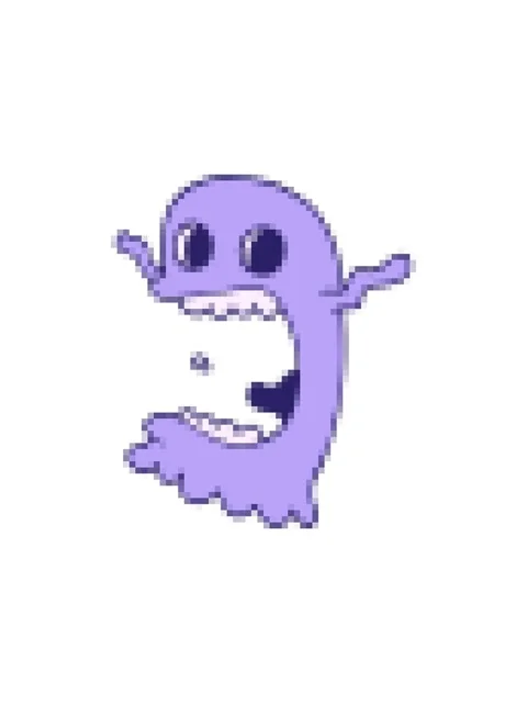 Pixelize effect animation of cartoon doodle spooky ghost Video stock 324052582