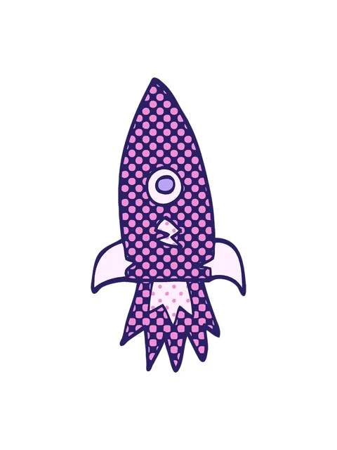 Pixelize effect animation of cartoon doodle space rocket Stock Footage 324178917